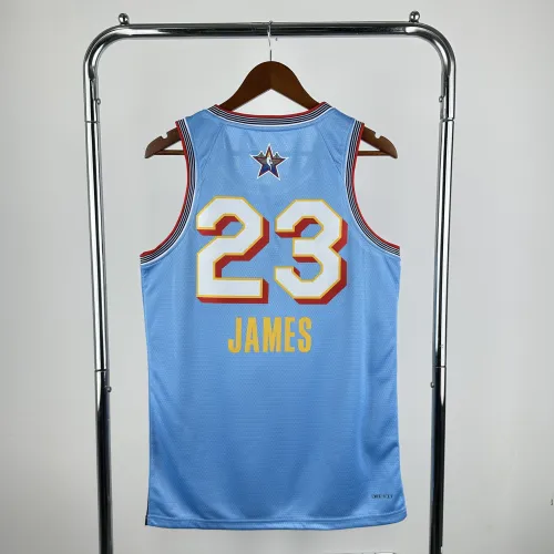 ALL-Star 2025 NBA Shirt Light blue JAMES 23