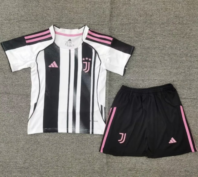 Juventsu 2025/2026 home full set kit (Adult and Kids)