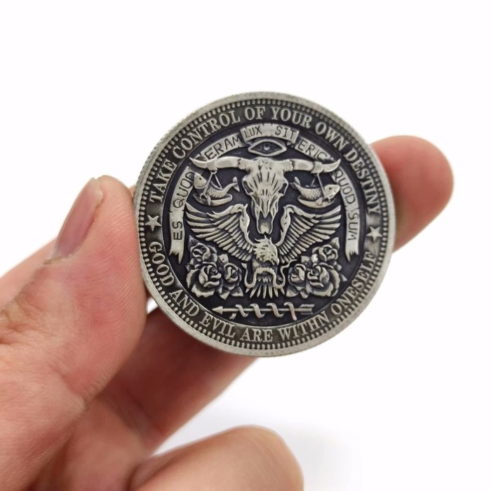 Egyptian Myth Azrael Anubis Werewolf Hobo Nickel Antique Collection Challenge Coin Satan Series Copy Coins