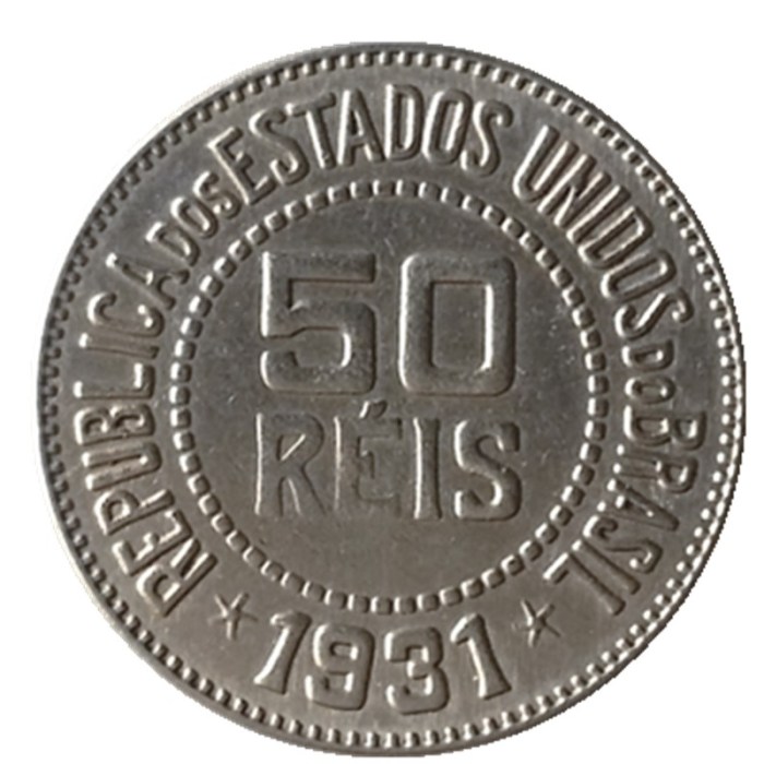 Brazil 50 REIS A set of(1920 1931 1935) 3pcs Copper and Nickel Copy Coin