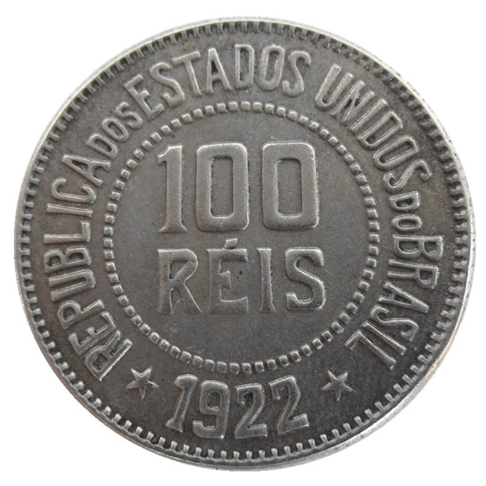 Brazil 100 REIS Mixed dates 1922 1932 1935 Copper and Nickel Alloy Coins Copy