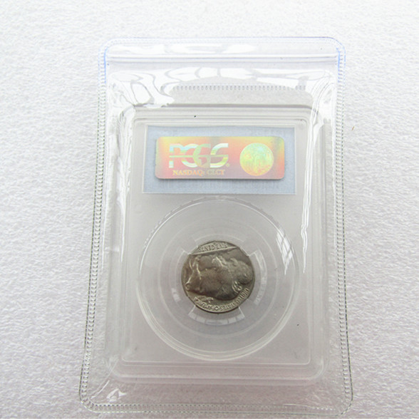 PCGS 1923-S  MS64 5C  Buffalo Nickel Five Cents  US Coin Transparent Box