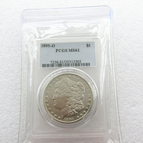 PCGS 1895-O MS61 $1 Morgan Dollar Coin Transparent Box