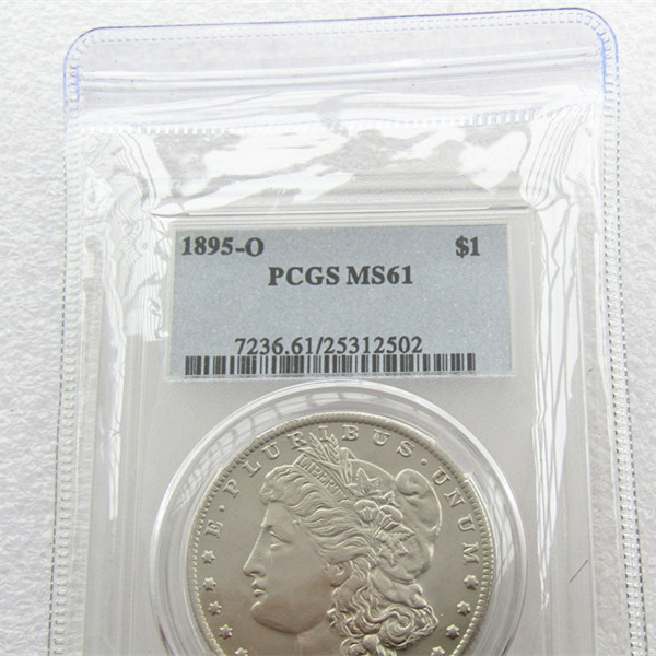 PCGS 1895-O MS61 $1 Morgan Dollar Coin Transparent Box