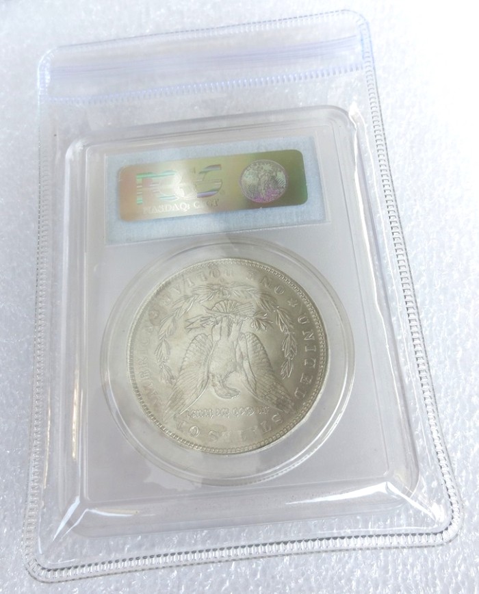 PCGS 1896-O MS61 $1 Morgan Dollar Coin Transparent Box