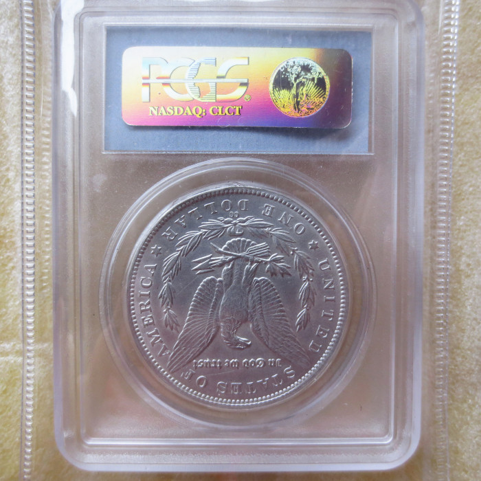 PCGS 1885-CC MS63 $1 Morgan Dollar Coin Transparent Box