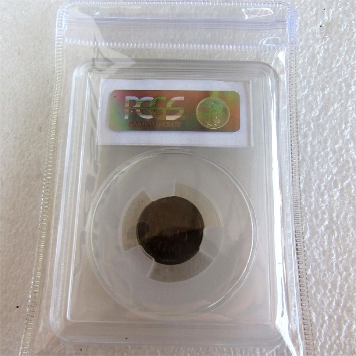 PCGS 1955 MS63BN 1C Lincoln Penny US Coin One Cent Copper Currency Transparent Box