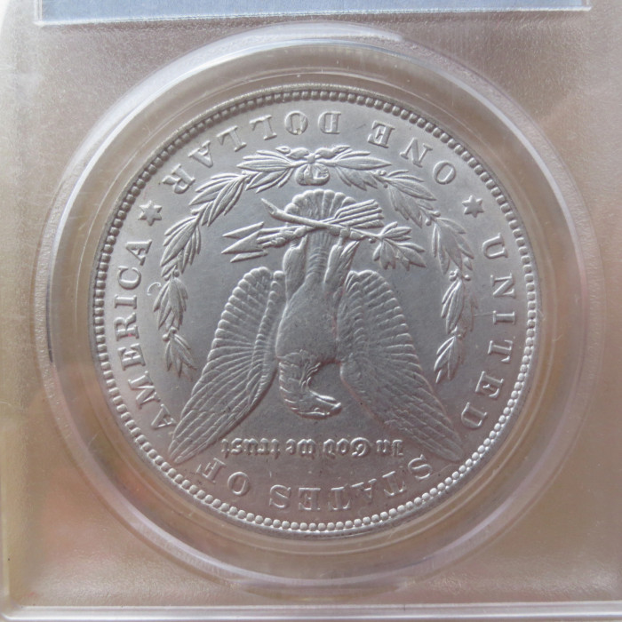 PCGS 1885-CC VF30 $1 Morgan Dollar Coin Transparent Box