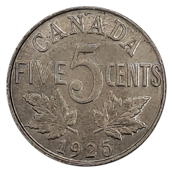 Canada 5 Cents 1925 1926  Copy Coins