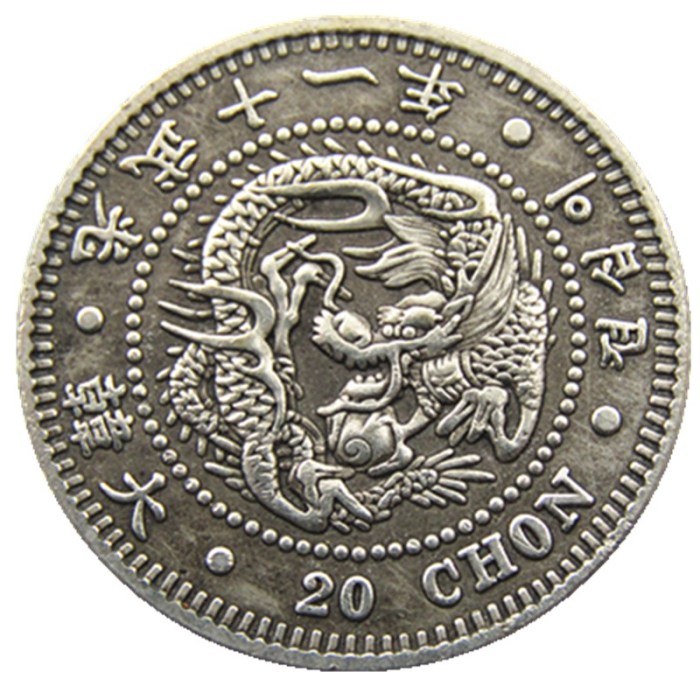 Asia Great Korea 20 Chon 11th Year Of Gwang Mu Copy Coin  KR(06)