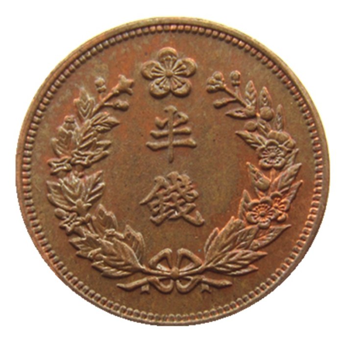KR39 Korea 11th Year of Guangmu Half Chon Copper Coins Copy