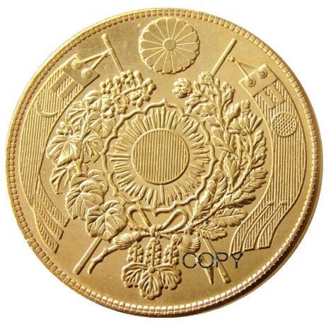 Reproduction Japan10 Yen Gold-Plated Asian Meiji 3 Year Coin Custom Decorative Metal Coins