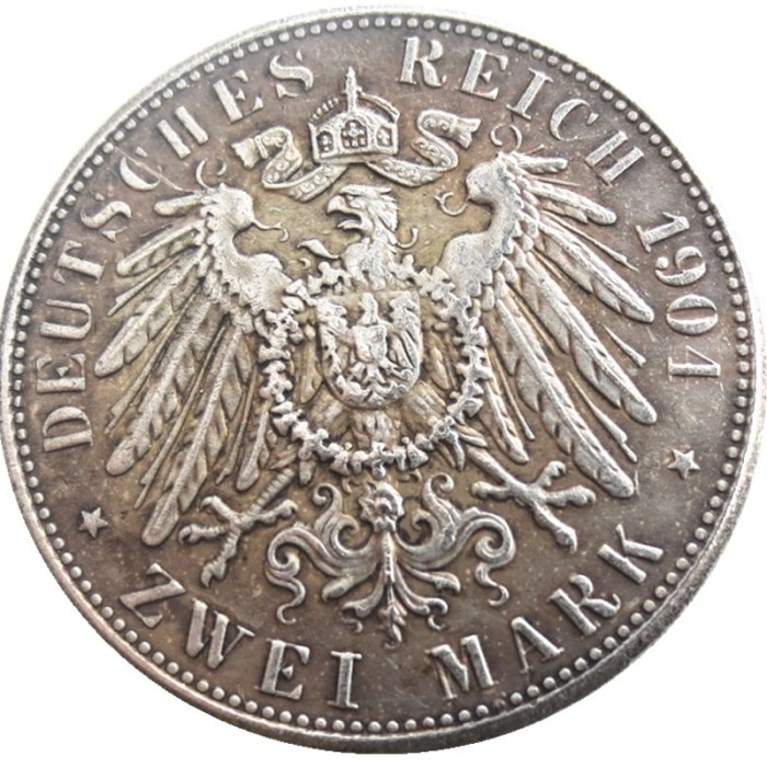 Germany 2 Mark (1891-1913) 11pcs Dates For Chose Silver Plated Copy Coins