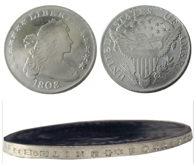 90% Silver US 1803 Draped Bust Dollar Copy Coin
