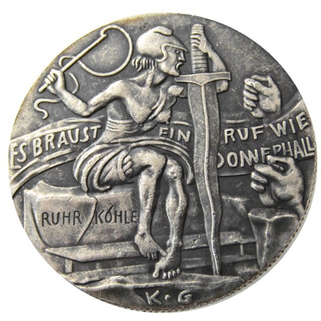 GERMANY 1923 , The Robber's Court 100% Copper or Silver Plated Copy Coins