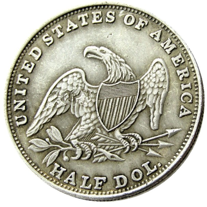 90% Silver US 1839 Capped Bust Half Dollar Copy Coin