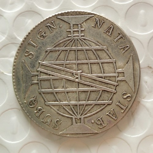 Brazil 1816 960 Reis Silver Plated Copy Coins