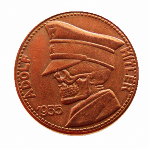 Germany 3pcs/lot Hilter Two Faces Just For Fidget Spinner DIY 100% Copper Copy Coin(Diameter:22mm)