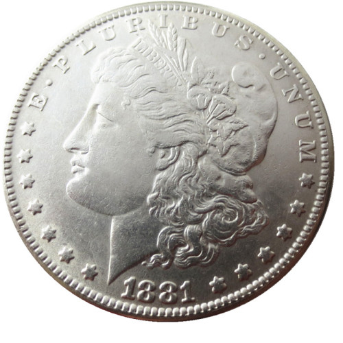90% Silver US 1881 Morgan Dollar Silver Copy Coin
