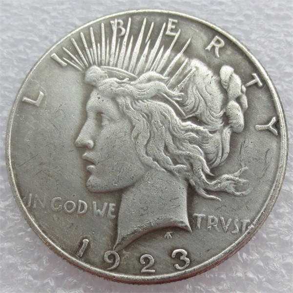 90% Silver US 1923 Peace Dollar Copy Coin