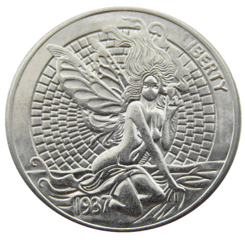 Hobo Nickel US 1937-D 3-Legged Buffalo Cent Nickel Rare Creative Funny Copy Coin Type 43