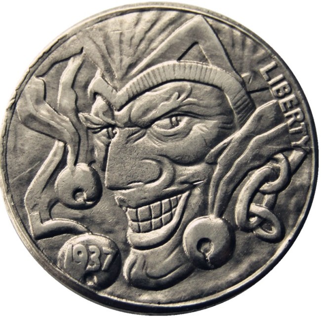 Hobo Nickel US 1937-D 3-Legged Buffalo Cent Nickel Rare Creative Funny Copy Coin Type 20