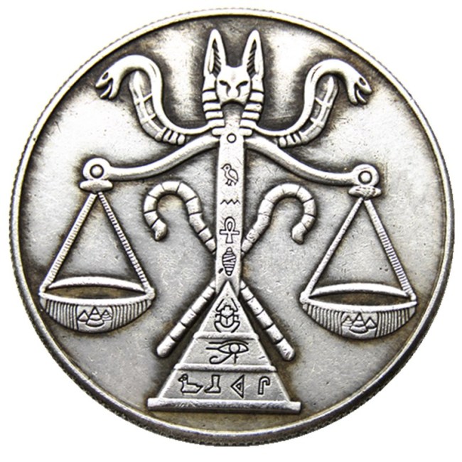 HB(169)HOBO US Morgan Silver Plated Dollar skull zombie skeleton Copy Coin