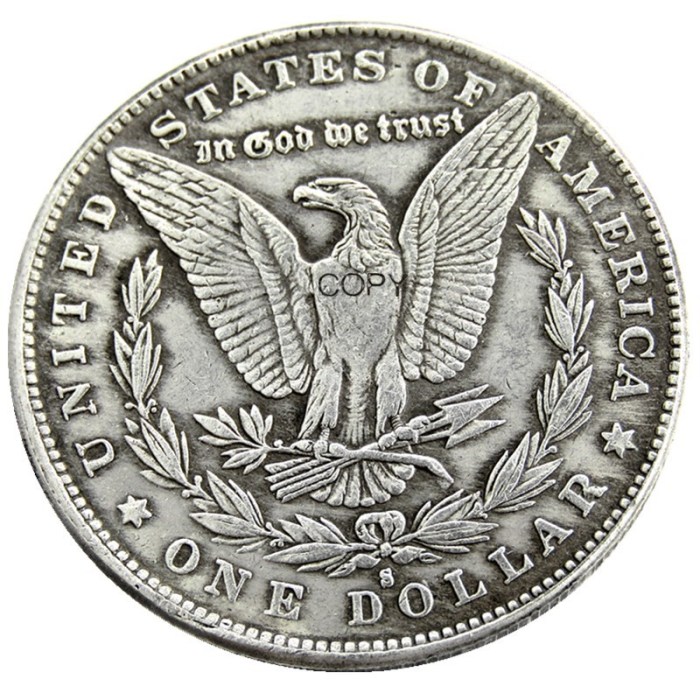 Hobo Morgan Dollar 1894P/S/O Skull Zombie Skeleton Different Types , Back Silver Plated Copy Coins