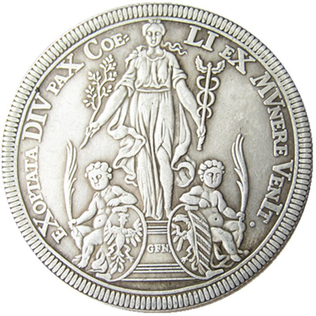 DE(20)Germany, 1 Thaler 1698 Silver Plated Copy Coin