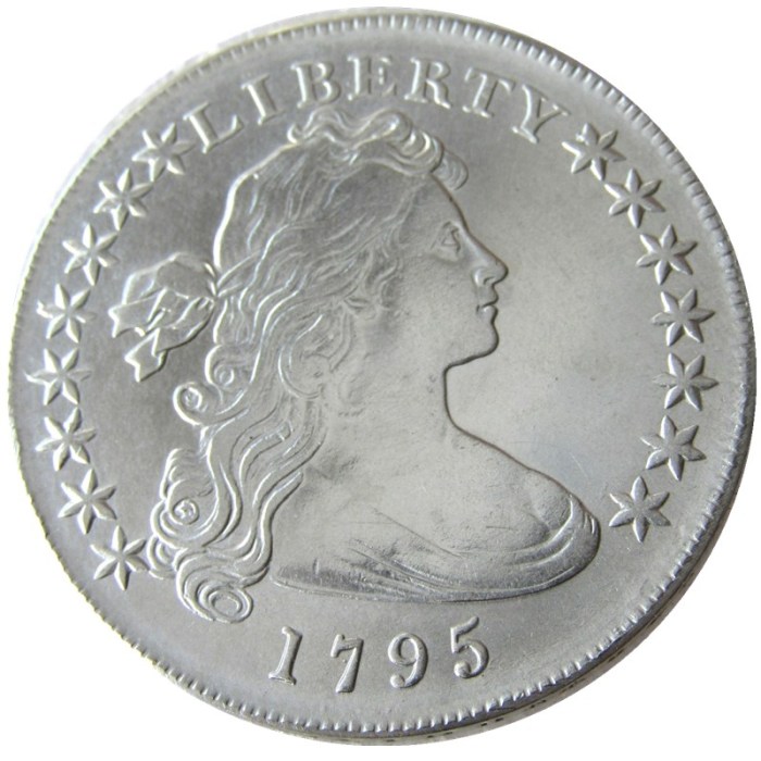 90% Silver US 1795 Liberty Dollar Silver Plated Copy Coin