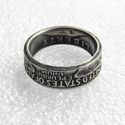 US Washington '1990' Quarter Dollar Coin Ring Handmade In Sizes 6-14