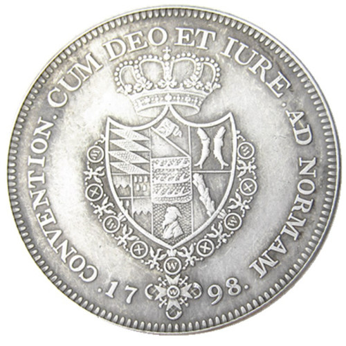 DE(21)Germany 1798 Wurttemberg, Thaler KM-Pn26 Silver Plated Copy Coin