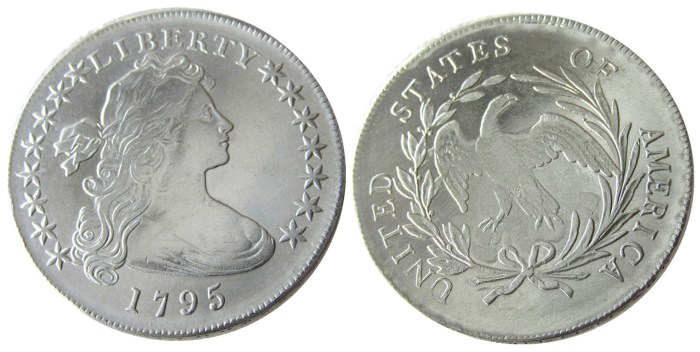 90% Silver US 1795 Liberty Dollar Silver Plated Copy Coin