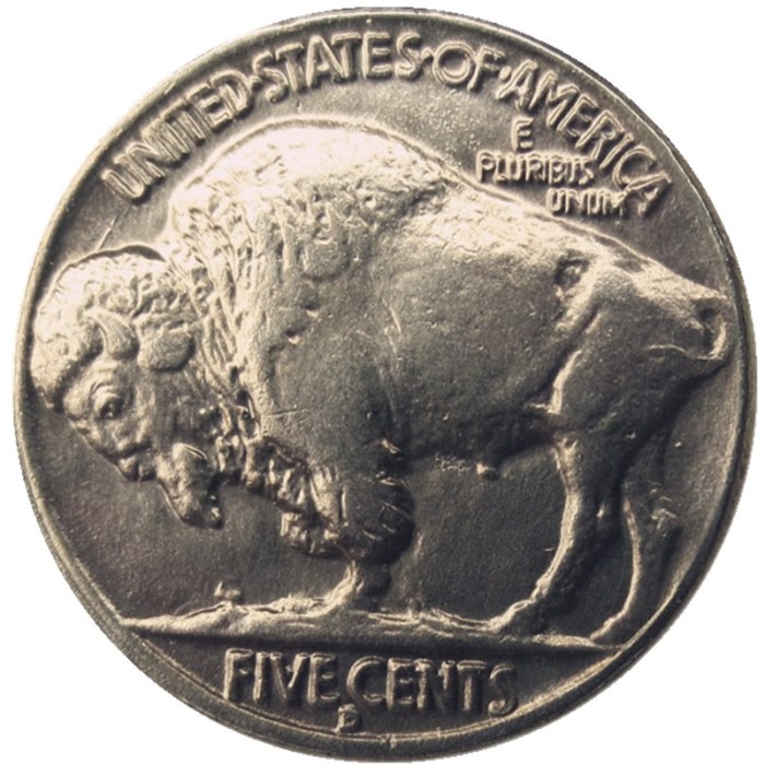 Hobo Nickel US 1937-D 3-Legged Buffalo Cent Nickel Rare Creative Funny Copy Coin Type 01