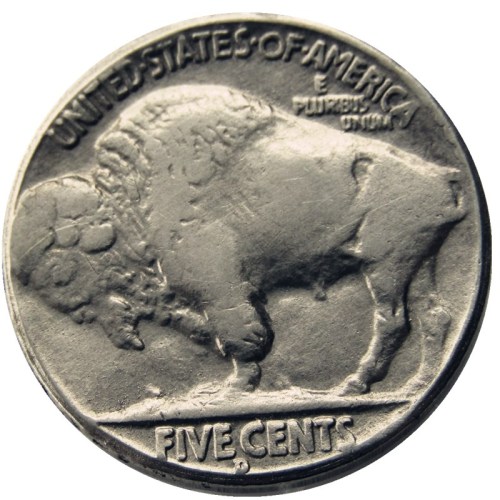 Hobo Nickel US 1937-D 3-Legged Buffalo Cent Nickel Rare Creative Funny Copy Coin Type 07