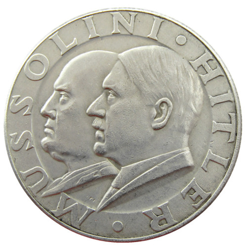 German WW2 5 Mark Commemorative Silver Plated/Gold Plated Coin Copy Type31
