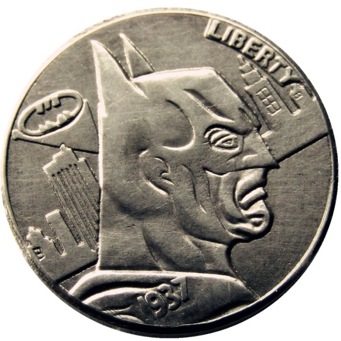 Hobo Nickel US 1937-D 3-Legged Buffalo Cent Nickel Rare Creative Funny Copy Coin Type 22