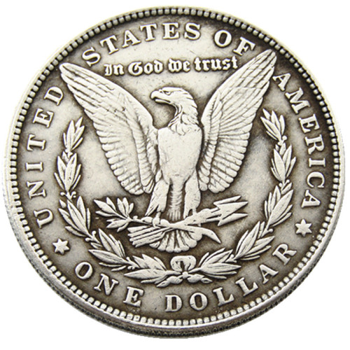 HB(175)HOBO US Morgan Silver Plated Dollar skull zombie skeleton Copy Coin