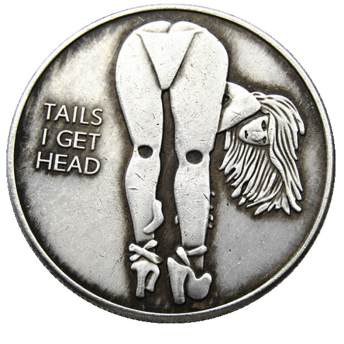 HB(173)HOBO US Morgan Silver Plated Dollar skull zombie skeleton Copy Coin