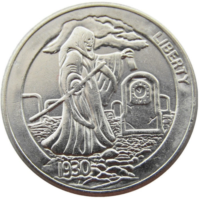 Hobo Nickel US 1937-D 3-Legged Buffalo Cent Nickel Rare Creative Funny Copy Coin Type 41