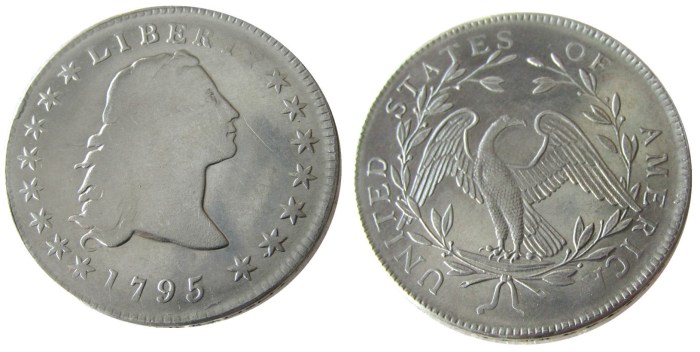 90% Silver US 1795 Flowing Hair Dollar Copy Coin