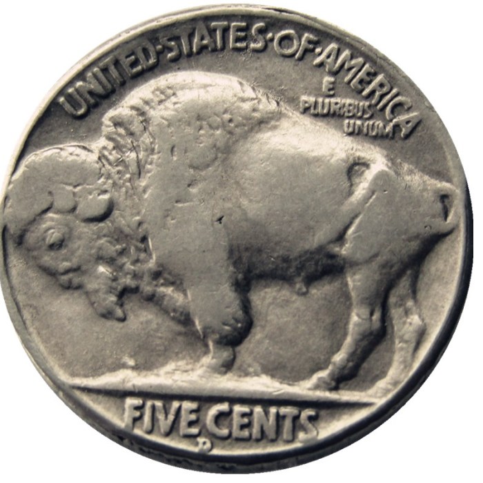 Hobo Nickel US 1937-D 3-Legged Buffalo Cent Nickel Rare Creative Funny Copy Coin Type 06