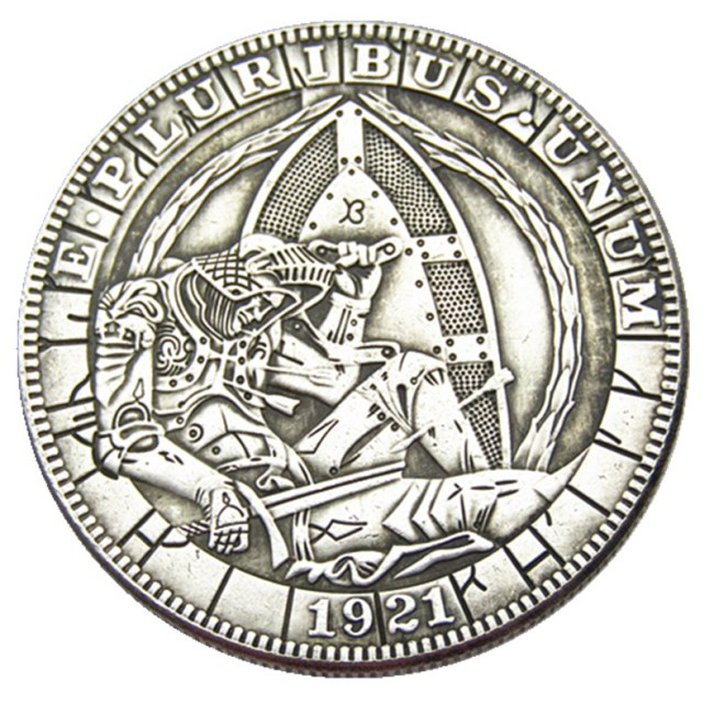 HOBO US Morgan Silver Plated Dollar skull zombie skeleton Copy Coin Type104