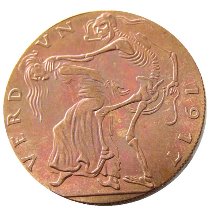 GERMANY, VERDUN 1917 ,100% Copper or Silver Plated,CAST BRONZE MEDAL BY KARL GOETZ, ENGLAND AND FRANCE AS DEA Copy Coins