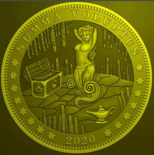 HOBO US Morgan Silver/Gold Plated Dollar skull zombie skeleton Copy Coin