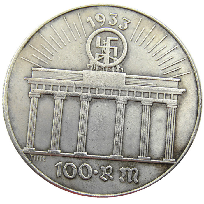 German WW2 Commemorative Silver Plated/Gold Plated Coin Copy Type01