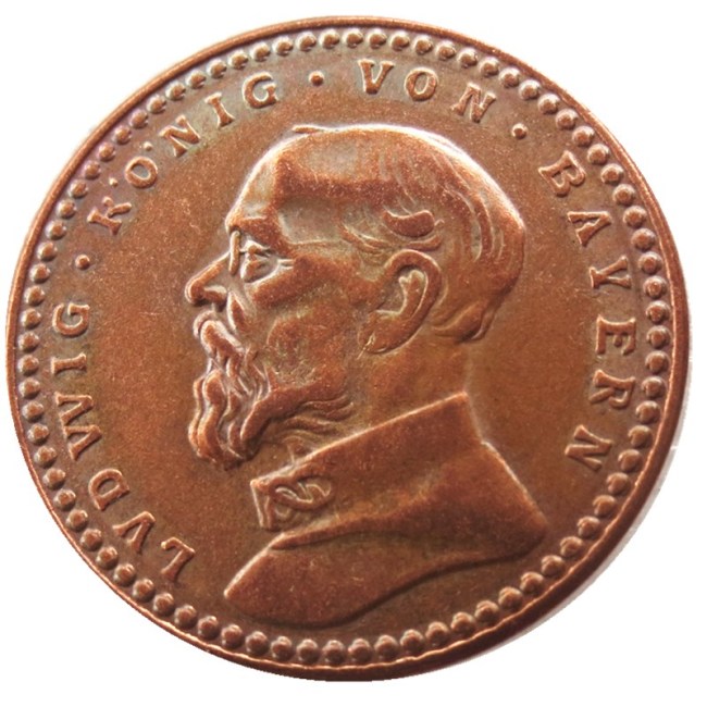 GERMAN 1913 CU Pattern 2 Mark German ST Bavaria Ludwig III Copy Coin