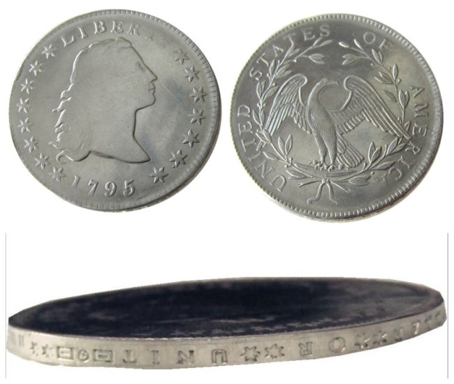 90% Silver US 1795 Flowing Hair Dollar Copy Coin