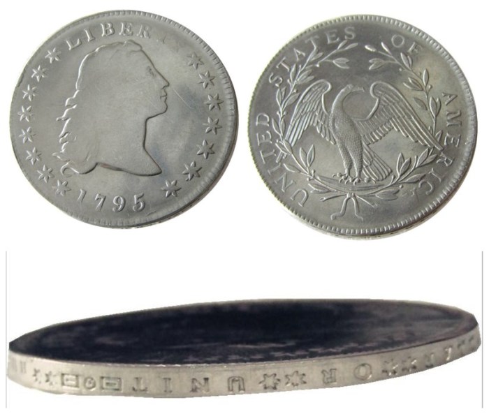 90% Silver US 1795 Flowing Hair Dollar Copy Coin