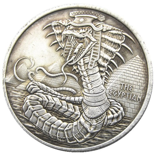 #156 HOBO US Morgan Silver Plated Dollar skull zombie skeleton Copy Coin